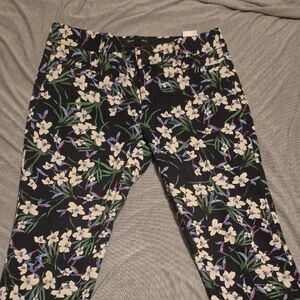 Banana Republic Floral Sloan Fit Pants